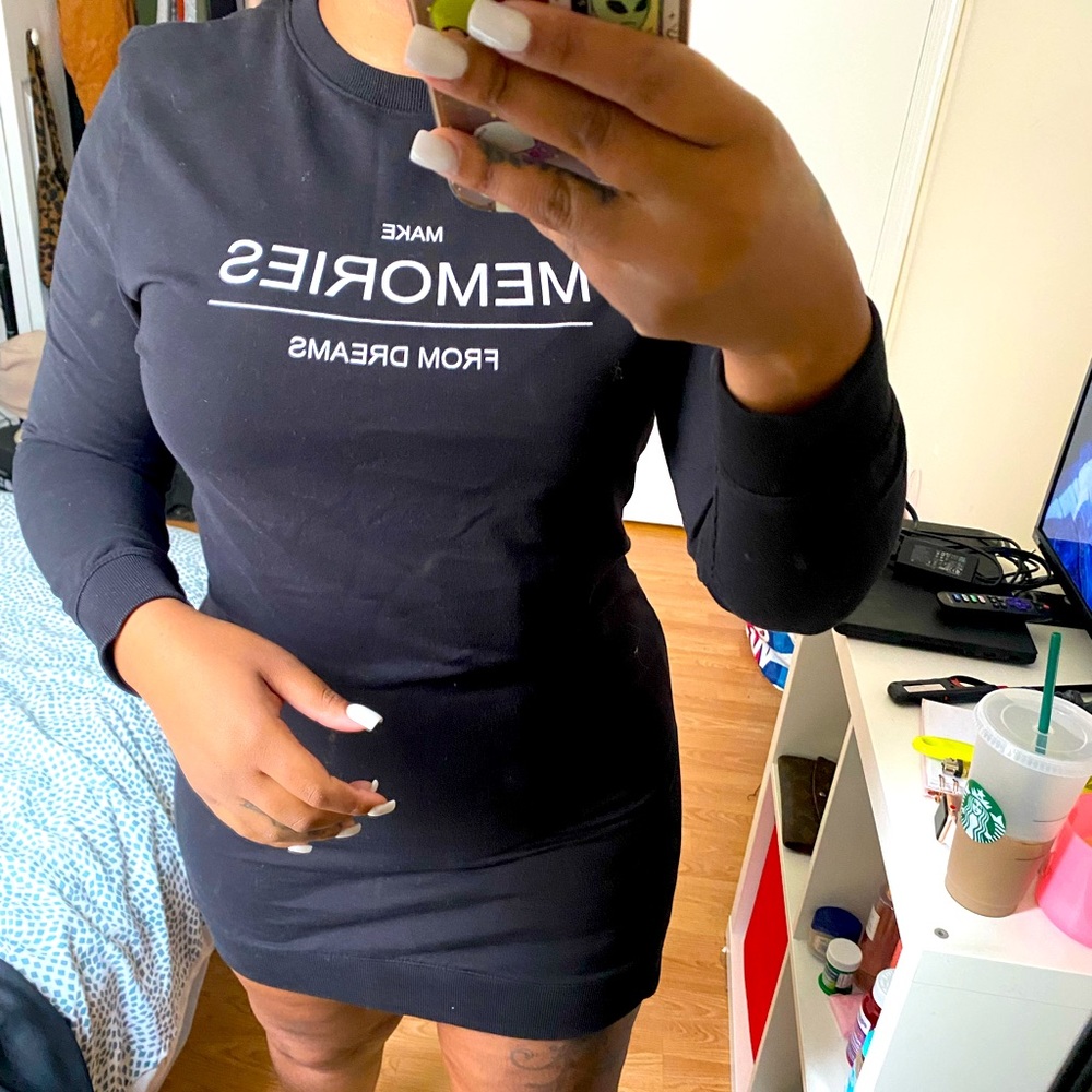 H&M long sleeve tshirt dress